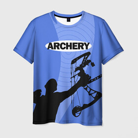 Мужская футболка 3D с принтом Archery в Санкт-Петербурге, 100% полиэфир | прямой крой, круглый вырез горловины, длина до линии бедер | archer | archery | bow | bow hunter | bowhunter | лук | лучник | стрельба из лука