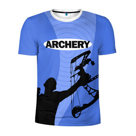 Мужская футболка 3D спортивная с принтом Archery в Санкт-Петербурге, 100% полиэстер с улучшенными характеристиками | приталенный силуэт, круглая горловина, широкие плечи, сужается к линии бедра | Тематика изображения на принте: archer | archery | bow | bow hunter | bowhunter | лук | лучник | стрельба из лука