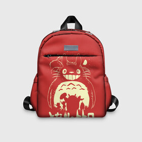 Детский рюкзак 3D с принтом Totoro в Санкт-Петербурге, 100% полиэстер | лямки с регулируемой длиной, сверху петелька, чтобы рюкзак можно было повесить на вешалку. Основное отделение закрывается на молнию, как и внешний карман. Внутри дополнительный карман. По бокам два дополнительных кармашка | anime | hayao miyazaki | japanese | meme | miyazaki | piano | studio ghibli | tokyo | totoro | гибли | котобус | мой | сосед | сусуватари | тонари | тоторо | хаяо миядзаки