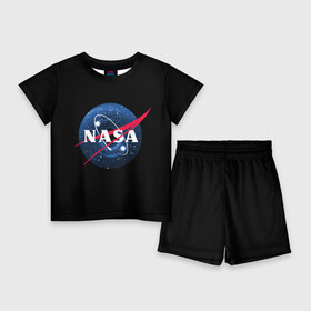 Детский костюм с шортами 3D с принтом NASA Black Hole в Санкт-Петербурге,  |  | black hole | mars | nasa | space | stars | x | галактика | дыра | звезда | звезды | илон | космос | марс | маск | наса | черная | черная дыра