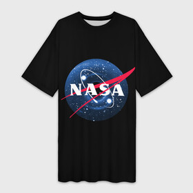 Платье-футболка 3D с принтом NASA Black Hole в Санкт-Петербурге,  |  | black hole | mars | nasa | space | stars | x | галактика | дыра | звезда | звезды | илон | космос | марс | маск | наса | черная | черная дыра