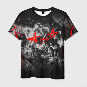 Мужская футболка 3D с принтом АлисА в Санкт-Петербурге, 100% полиэфир | прямой крой, круглый вырез горловины, длина до линии бедер | alisa | rock | ussr | алиса | алиса группа | константин кинчев | рок | ссср