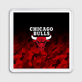 Магнит 55*55 с принтом CHICAGO BULLS | ЧИКАГО БУЛЛС в Санкт-Петербурге, Пластик | Размер: 65*65 мм; Размер печати: 55*55 мм | Тематика изображения на принте: bulls | chicago | chicago bulls | nba | red bulls | usa | америка | быки | нба | сша | чикаго буллс