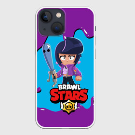 Чехол для iPhone 13 mini с принтом BRAWL STARS BIBI. в Санкт-Петербурге,  |  | bib | brawl stars | bull | colt | crow | leon | leon shark | moba | sally leon | shark | акула | берли | биби | бравл старс | ворон | жанр | игра | кольт | леон | леон акула | нита | спайк | шелли