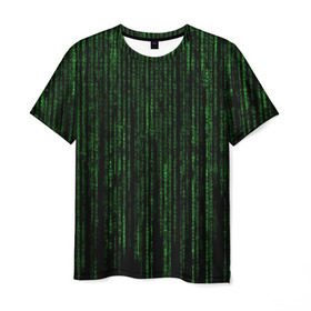 Мужская футболка 3D с принтом Matrix в Санкт-Петербурге, 100% полиэфир | прямой крой, круглый вырез горловины, длина до линии бедер | 