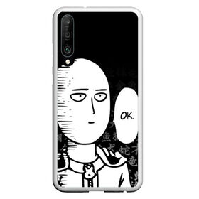 Чехол для Honor P30 с принтом ONE-PUNCH MAN в Санкт-Петербурге, Силикон | Область печати: задняя сторона чехла, без боковых панелей | one punch man | onepunchman | oppai | saitama | ван панч мен | ванпанчмен | макото миядзаки | сайтама | человек один удар