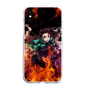 Чехол для iPhone XS Max матовый с принтом KIMETSU NO YAIBA в Санкт-Петербурге, Силикон | Область печати: задняя сторона чехла, без боковых панелей | demon slayer | demon slayer: kimetsu no yaiba | kimetsu | kimetsu no yaiba | nezuko | slayer | tanjiro | клинок рассекающий демонов | незуко | танджиро | шинобу кочо