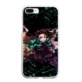 Чехол для iPhone 7Plus/8 Plus матовый с принтом DEMON SLAYER KIMETSU NO YAIBA КЛИНОК РАССЕКАЮЩИЙ ДЕМОНОВ в Санкт-Петербурге, Силикон | Область печати: задняя сторона чехла, без боковых панелей | demon slayer | kimetsu no yaiba | nezuko | shinobu | slayer | tanjiro | zenitsu | гию томиока | зенитсу | зенитцу | иноске хашибира | клинок рассекающий демонов | незуко | танджиро | шинобу кочо