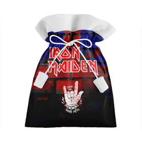 Подарочный 3D мешок с принтом Iron Maiden в Санкт-Петербурге, 100% полиэстер | Размер: 29*39 см | Тематика изображения на принте: iron maiden | англия | британия | металл | музыка | рок