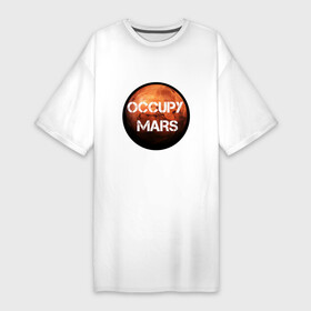 Платье-футболка хлопок с принтом Илон Маск в Санкт-Петербурге,  |  | elon musk | space x | tesla | илон маск