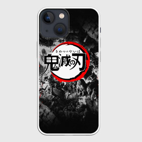 Чехол для iPhone 13 mini с принтом Japanese hierogliphes Demon Slayer в Санкт-Петербурге,  |  | Тематика изображения на принте: demon slayer | demon slayer: kimetsu no yaiba | kimetsu | kimetsu no yaiba | nezuko | slayer | tanjiro | клинок рассекающий демонов | незуко | танджиро | шинобу кочо