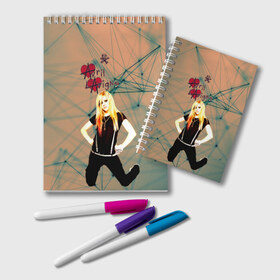 Блокнот с принтом Avril Lavigne в Санкт-Петербурге, 100% бумага | 48 листов, плотность листов — 60 г/м2, плотность картонной обложки — 250 г/м2. Листы скреплены удобной пружинной спиралью. Цвет линий — светло-серый
 | avril lavigne | аврил лавин | блондиника | музыка | рок