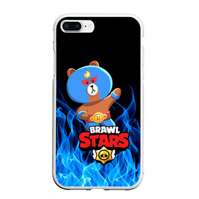 Чехол для iPhone 7Plus/8 Plus матовый с принтом BRAWL STARS EL BROWN в Санкт-Петербурге, Силикон | Область печати: задняя сторона чехла, без боковых панелей | bib | brawl stars | colt | crow | el brown | leon | leon shark | max | moba | sally leon | shark | акула | берли | биби | бравл старс | браун | ворон | жанр | игра | кольт | леон | леон акула | макс | нита | шелли