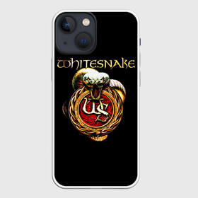 Чехол для iPhone 13 mini с принтом Whitesnake в Санкт-Петербурге,  |  | blues rockglam metalheavy metal | david coverdale | hard rock | whitesnake | белая змея | блюз рок | глэм метал | дэвид ковердэйл | змея | хард рок | хеви метал