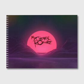 Альбом для рисования с принтом MCR Logo в Санкт-Петербурге, 100% бумага
 | матовая бумага, плотность 200 мг. | Тематика изображения на принте: 2007 | chemical | emo | logo | mcr | rock | romance | вокалист | группа | джерард | лого | рок | уэйн | эмо