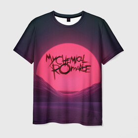 Мужская футболка 3D с принтом MCR Logo в Санкт-Петербурге, 100% полиэфир | прямой крой, круглый вырез горловины, длина до линии бедер | 2007 | chemical | emo | logo | mcr | rock | romance | вокалист | группа | джерард | лого | рок | уэйн | эмо