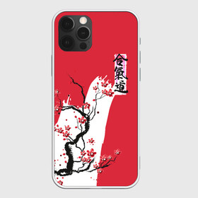Чехол для iPhone 12 Pro с принтом Сакура Айкидо в Санкт-Петербурге, силикон | область печати: задняя сторона чехла, без боковых панелей | aikido | аикидо | айкидо | восточные единоборства | единоборства | морихей уэсиба