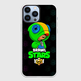 Чехол для iPhone 13 Pro Max с принтом BRAWL STARS LEON. в Санкт-Петербурге,  |  | Тематика изображения на принте: bib | brawl stars | colt | crow | el brown | leon | leon shark | max | moba | sally leon | shark | акула | берли | биби | бравл старс | браун | ворон | жанр | игра | кольт | леон | леон акула | макс | нита | шелли