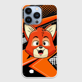 Чехол для iPhone 13 Pro с принтом Рыжая лисичка в Санкт-Петербурге,  |  | fox | венок | лиса | лисенок | лисичка | полевые цветы | полынь | ромашки | цветы