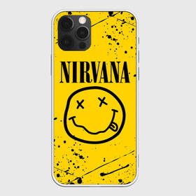 Чехол для iPhone 12 Pro Max с принтом NIRVANA в Санкт-Петербурге, Силикон |  | nirvana | smile | курт кобейн | нирвана | смайл