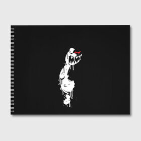 Альбом для рисования с принтом MONOKUMA в Санкт-Петербурге, 100% бумага
 | матовая бумага, плотность 200 мг. | anime | bear | black | danganronpa | japan | monokuma | white | аниме | белое | медведь | монокума | черное | япония