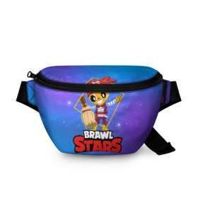 Поясная сумка 3D с принтом Brawl Stars. Poco в Санкт-Петербурге, 100% полиэстер | плотная ткань, ремень с регулируемой длиной, внутри несколько карманов для мелочей, основное отделение и карман с обратной стороны сумки застегиваются на молнию | bo | brawl | brock | bull | colt | dynamike | elprimo | jessie | leon | moba | nita | shelly | stars | бо | брок | булл | джесси | динамайк | кольт | леон | нита | шелли | эльпримо