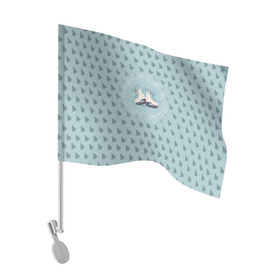 Флаг для автомобиля с принтом Фигруное катание в Санкт-Петербурге, 100% полиэстер | Размер: 30*21 см | figure skating | коньки | конькобежный спорт | фигурное катание