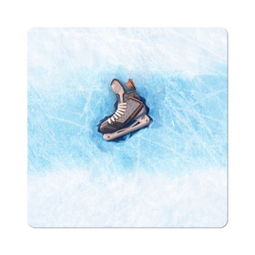 Магнит виниловый Квадрат с принтом Фмгурное катание в Санкт-Петербурге, полимерный материал с магнитным слоем | размер 9*9 см, закругленные углы | figure skating | коньки | конькобежный спорт | фигурное катание