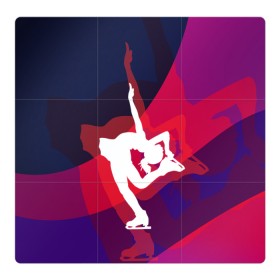 Магнитный плакат 3Х3 с принтом Фигурное катание в Санкт-Петербурге, Полимерный материал с магнитным слоем | 9 деталей размером 9*9 см | Тематика изображения на принте: figure skating | коньки | конькобежный спорт | фигурное катание