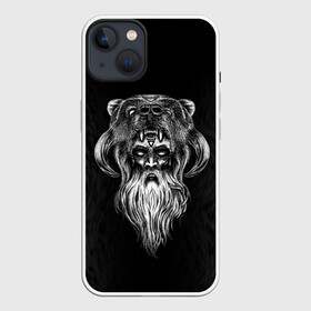 Чехол для iPhone 13 с принтом Велес в Санкт-Петербурге,  |  | бог | божество | древнерусский | жрец | медведь | мифология | пантеон | русский | русь | скандинавы | славяне | старец | языческий