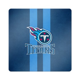 Магнит виниловый Квадрат с принтом Tennessee Titans в Санкт-Петербурге, полимерный материал с магнитным слоем | размер 9*9 см, закругленные углы | tennessee titans | американский футбол | мяч | теннесси тайтенс | футбол