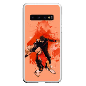 Чехол для Samsung Galaxy S10 с принтом парное фигурное катание в Санкт-Петербурге, Силикон | Область печати: задняя сторона чехла, без боковых панелей | зимний спорт | катание на льду | коньки | конькобежный спорт | фигурное катание