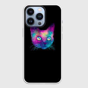 Чехол для iPhone 13 Pro с принтом Котейка в Санкт-Петербурге,  |  | cat | space | глаза | голова | животное | звезды | космос | кот | кошка | усы