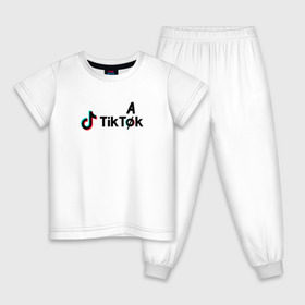 Детская пижама хлопок с принтом Tik Tok - Тик Ток в Санкт-Петербурге, 100% хлопок |  брюки и футболка прямого кроя, без карманов, на брюках мягкая резинка на поясе и по низу штанин
 | tik tok | приложение | сеть | социальная | тик ток