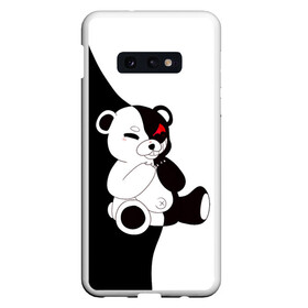 Чехол для Samsung S10E с принтом Monokuma в Санкт-Петербурге, Силикон | Область печати: задняя сторона чехла, без боковых панелей | danganronpa | eye | monokuma | аватар | антагонист | глаз | игрушка | медведь | монокума | мягкая | панда | робот