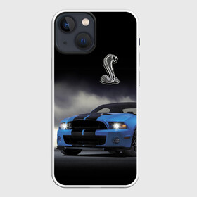 Чехол для iPhone 13 mini с принтом Shelby в Санкт-Петербурге,  |  | car | cobra | motorsport | mustang | power | race | snake | usa | автомобиль | автоспорт | гонка | змея | кобра | мощь | мустанг | сша