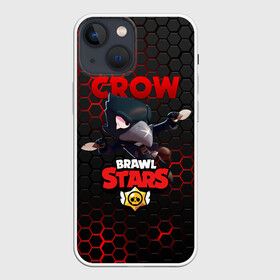 Чехол для iPhone 13 mini с принтом BRAWL STARS CROW | ВОРОН   СТАЛЬНАЯ БРОНЯ в Санкт-Петербурге,  |  | bibi | brawl stars | crow | el brown | leon | leon shark | max | sally leon | shark | stars | акула | биби | ворон | леон