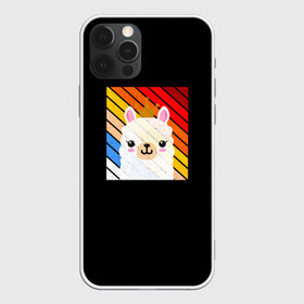 Чехол для iPhone 12 Pro Max с принтом Lama в Санкт-Петербурге, Силикон |  | Тематика изображения на принте: animal | lama | голова | детская | животное | корона | лама | подарок | ребенку