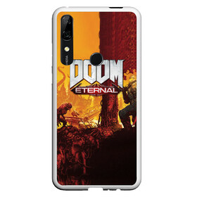 Чехол для Honor P Smart Z с принтом DOOM eternal 2020 в Санкт-Петербурге, Силикон | Область печати: задняя сторона чехла, без боковых панелей | Тематика изображения на принте: 2020 | dom | doom | eternal | fortnite | pubg | дом | дум | дуум | пабг | пубг | фортнайт