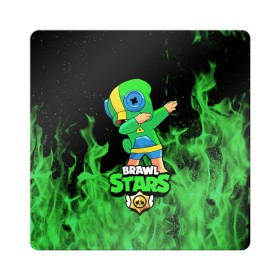 Магнит виниловый Квадрат с принтом Brawl Stars Leon, Dab в Санкт-Петербурге, полимерный материал с магнитным слоем | размер 9*9 см, закругленные углы | brawl | computer | dab | dance | game | gesture | hero | leon | main | moba | stars | герой | главный | даб | драки | жест | звезды | игра | компьютерная | лев | моба | танец