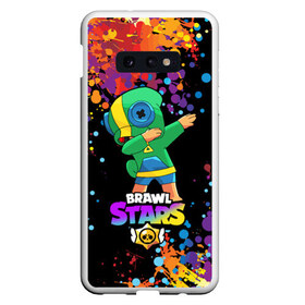 Чехол для Samsung S10E с принтом Brawl Stars Leon Dab в Санкт-Петербурге, Силикон | Область печати: задняя сторона чехла, без боковых панелей | Тематика изображения на принте: brawl | computer | dab | dance | game | gesture | hero | leon | main | moba | stars | герой | главный | даб | драки | жест | звезды | игра | компьютерная | лев | моба | танец