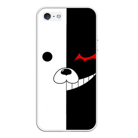 Чехол для iPhone 5/5S матовый с принтом Monokuma в Санкт-Петербурге, Силикон | Область печати: задняя сторона чехла, без боковых панелей | anime | character | dangan ronpa | kawai | manga | аниме | анимэ | глаз | данганронпа | двухцветная | директор | злодей | из | изображение | кавай | крутой | лицо | манга | медведь | милый | мишка | на груди | необычный | нос