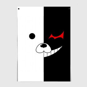 Постер с принтом Monokuma в Санкт-Петербурге, 100% бумага
 | бумага, плотность 150 мг. Матовая, но за счет высокого коэффициента гладкости имеет небольшой блеск и дает на свету блики, но в отличии от глянцевой бумаги не покрыта лаком | anime | character | dangan ronpa | kawai | manga | аниме | анимэ | глаз | данганронпа | двухцветная | директор | злодей | из | изображение | кавай | крутой | лицо | манга | медведь | милый | мишка | на груди | необычный | нос