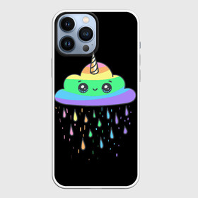 Чехол для iPhone 13 Pro Max с принтом радужный единорог в Санкт-Петербурге,  |  | like | likee | rainbow | единорог | лайк | облоко | радужный единорог | тучка