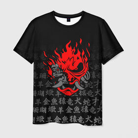 Мужская футболка 3D с принтом CYBERPUNK 2077 KEANU REEVES в Санкт-Петербурге, 100% полиэфир | прямой крой, круглый вырез горловины, длина до линии бедер | Тематика изображения на принте: cd project red | cyberpunk 2077 | keanu reeves | samurai | киану ривз | киберпанк 2077 | самураи