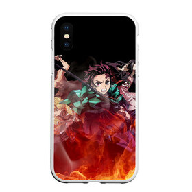 Чехол для iPhone XS Max матовый с принтом KIMETSU NO YAIBA в Санкт-Петербурге, Силикон | Область печати: задняя сторона чехла, без боковых панелей | demon slayer | demon slayer: kimetsu no yaiba | kimetsu | kimetsu no yaiba | nezuko | slayer | tanjiro | клинок рассекающий демонов | незуко | танджиро | шинобу кочо