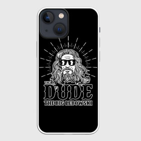 Чехол для iPhone 13 mini с принтом БОЛЬШОЙ ЛЕБОВСКИ в Санкт-Петербурге,  |  | lebowski | the big lebowski | the jesus rolls | большой лебовски | броски хесуса | кино | лебовски | чувак