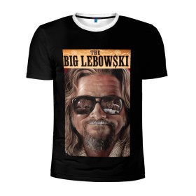 Мужская футболка 3D спортивная с принтом The Big Lebowski в Санкт-Петербурге, 100% полиэстер с улучшенными характеристиками | приталенный силуэт, круглая горловина, широкие плечи, сужается к линии бедра | big | lebowski | the | большой | кинофильм | лебовски