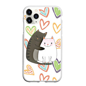 Чехол для iPhone 11 Pro матовый с принтом Сладкая парочка в Санкт-Петербурге, Силикон |  | 14 февраля | 8 марта | валентинов день | верность | влюбленность | влюбленные | вместе навсегда | двое | девичник | девушке | кот | коты | кошка | кошки | любимая | любимый | люблю | люблю тебя | мы с то