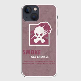 Чехол для iPhone 13 mini с принтом Smoke (R6s) в Санкт-Петербурге,  |  | art | game | logo | rainbow | shooter | siege | six | smoke | ubisoft | арт | газ | игра | игры | компьютерные | лого | оперативник | осада | персонаж | радуга 6 | следж | слэдж | смоук | шутер